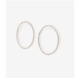 Express Textured Hoop Earrings